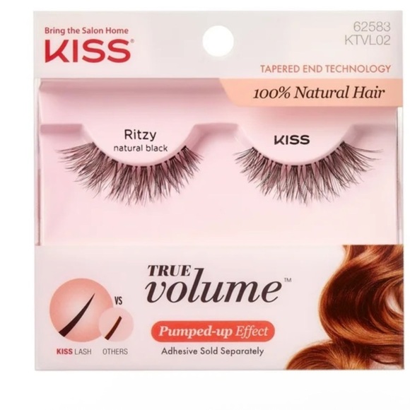 Kiss True (Lot of 2) Volume Lashes - Natural Plump Up Effect 100% Natural Hair - Picture 5 of 7